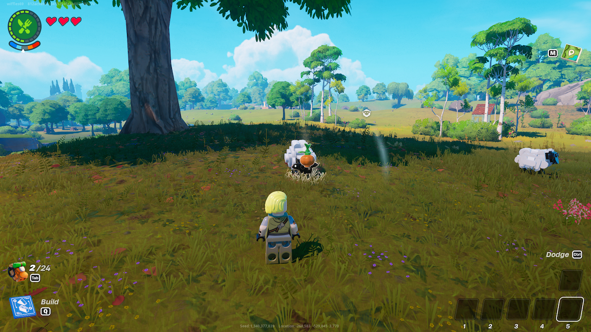 Lego Fortnite nourrir un animal