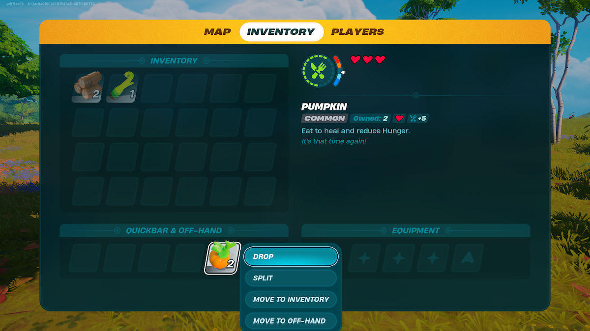 Lego Fortnite dans le menu