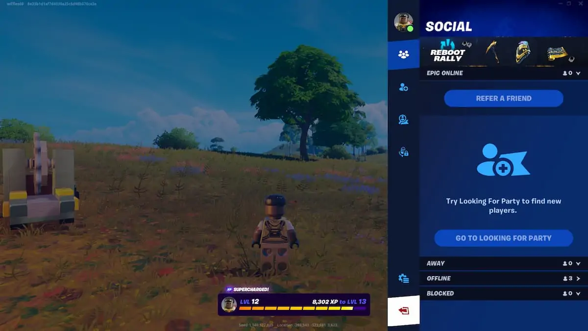 Lego Fortnite quittant le match
