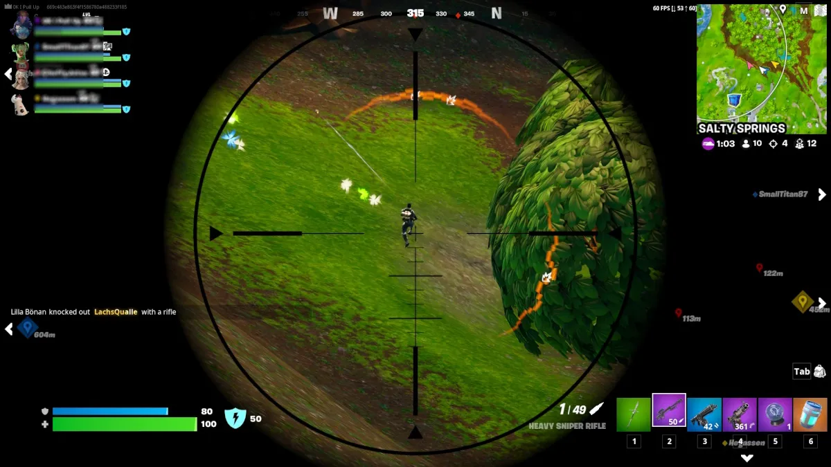 Comment activer les traces visuelles dans Fortnite