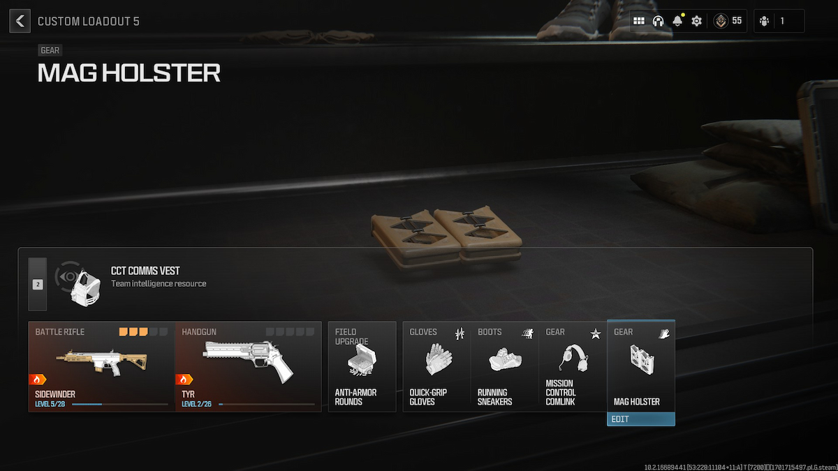 Équipement Mw3