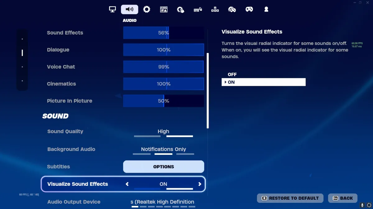 Comment activer les traces visuelles dans Fortnite