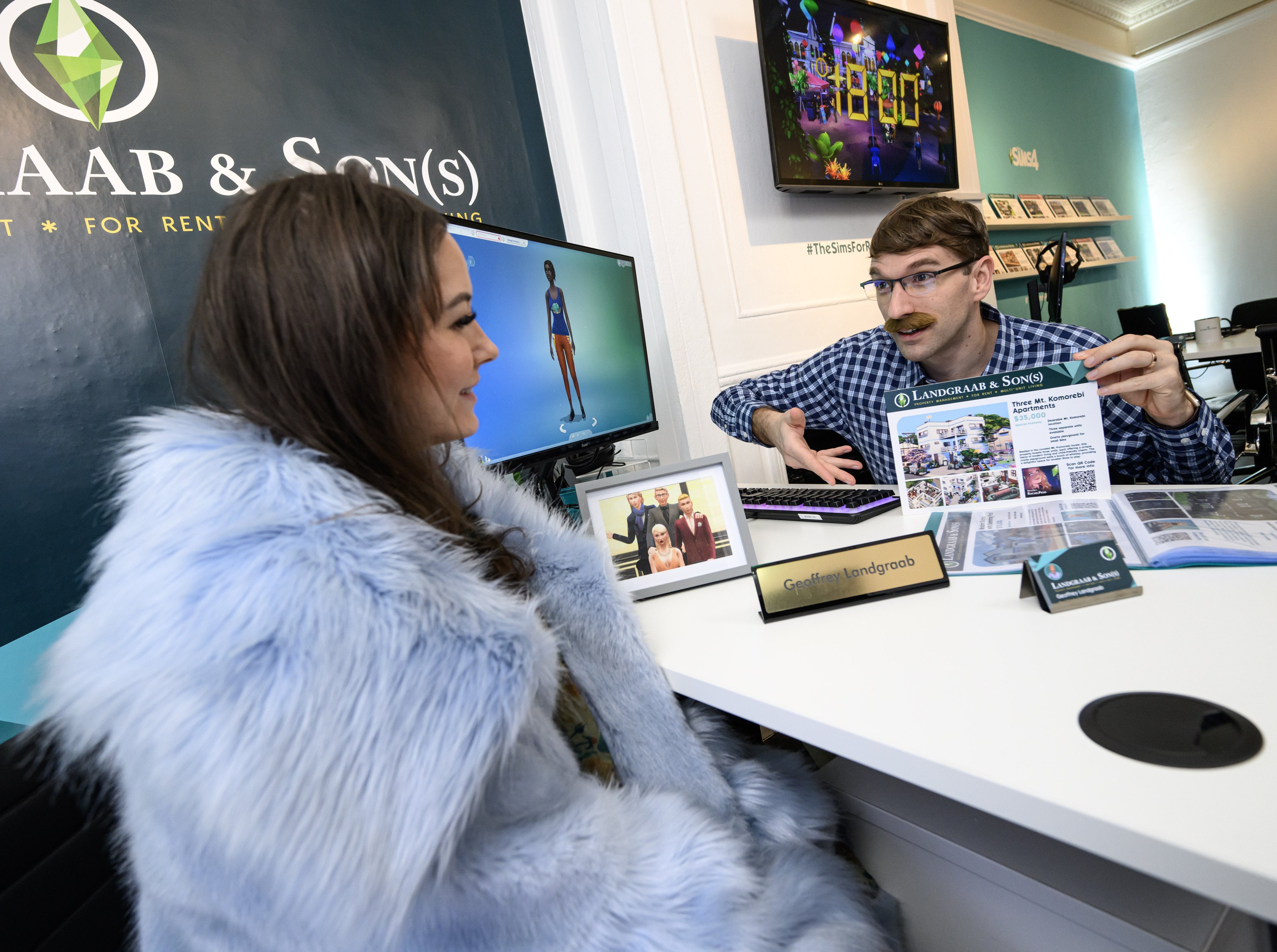 EA ouvre le pop-up Landgraab &amp; Son(s) Estate Agents pour le lancement de l'extension des Sims