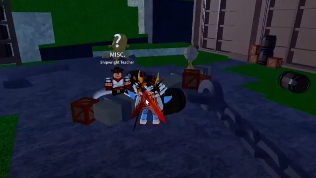 Blox Fruit : professeur de charpentier naval