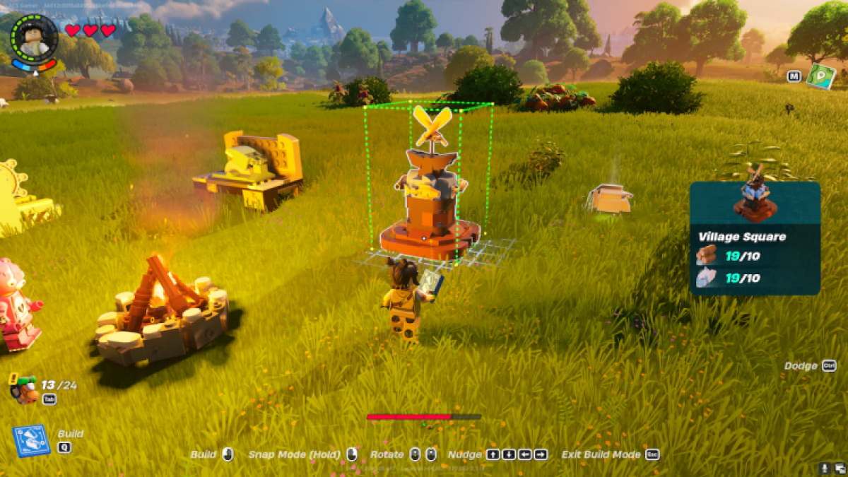 Place du village en Lego Fortnite