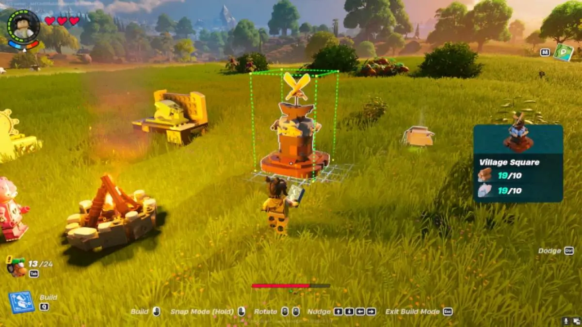 Place du village en Lego Fortnite