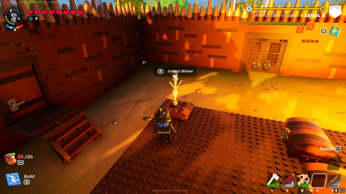 Comment faire de la farine dans LEGO Fortnite