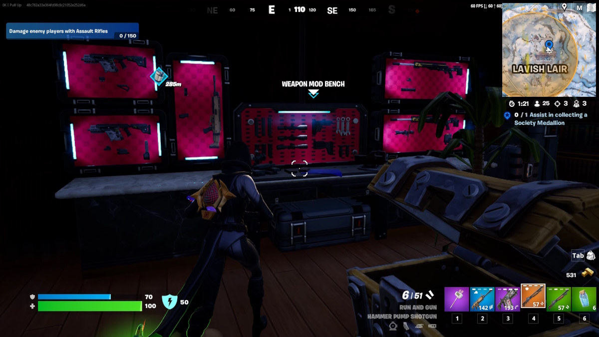 Fortnite : Emplacements des bancs de modules d’armes
