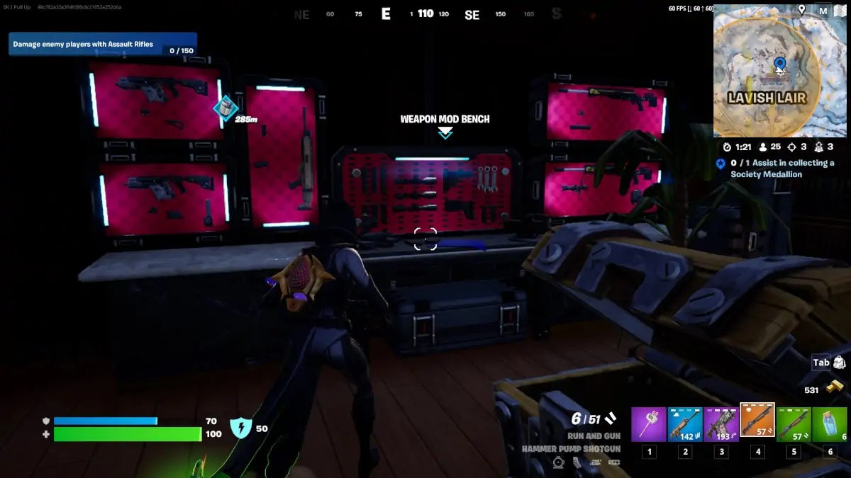 Fortnite : Emplacements des bancs de modules d’armes