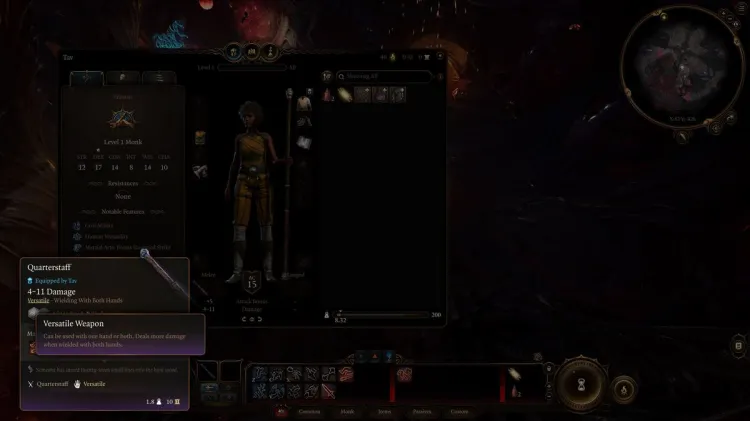 Baldur's Gate 3 : Que sont les armes de moine ?