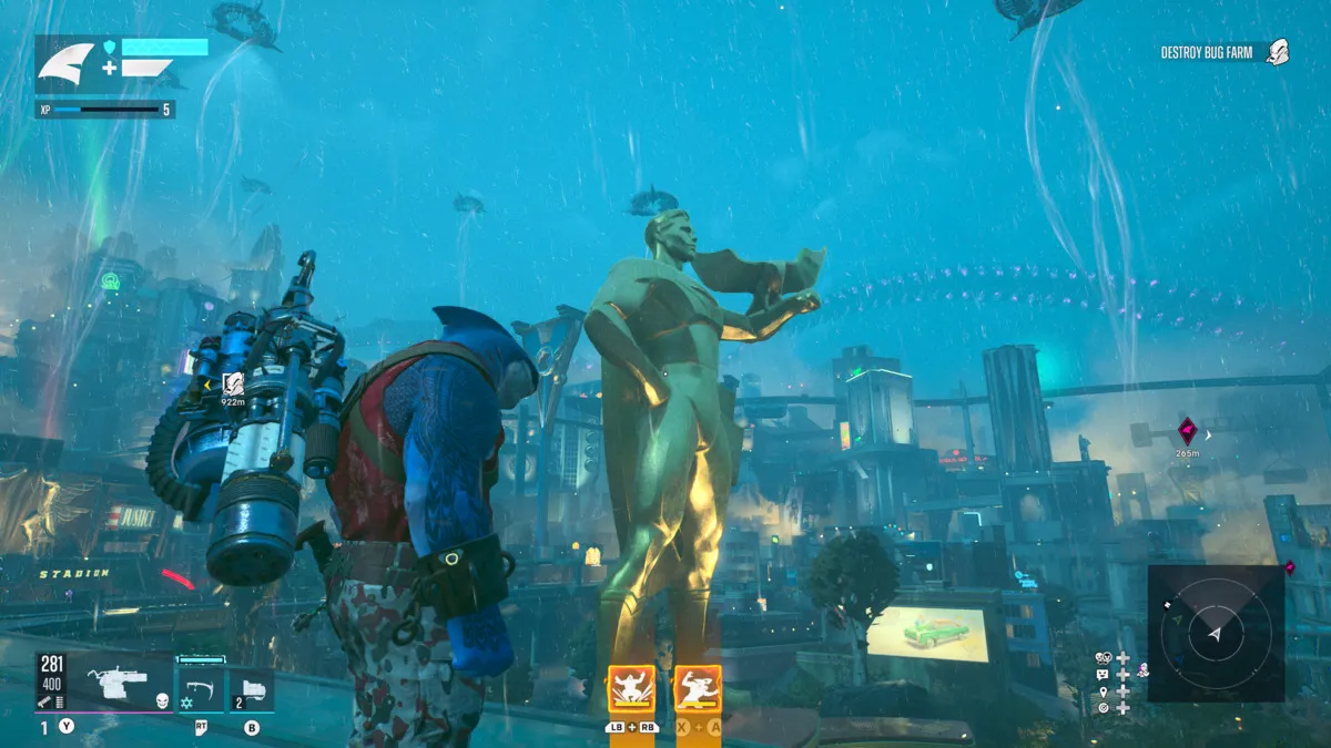 Suicide Squad tue la statue de Superman de la Justice League