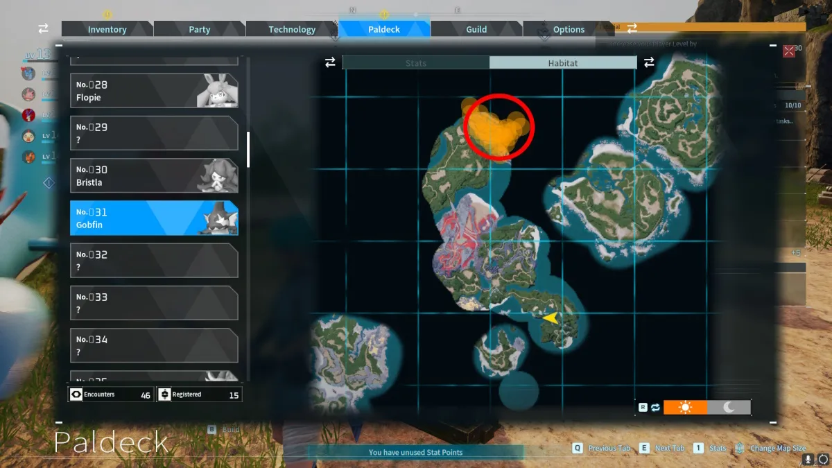 Comment trouver l'emplacement Gobfin dans Palworld