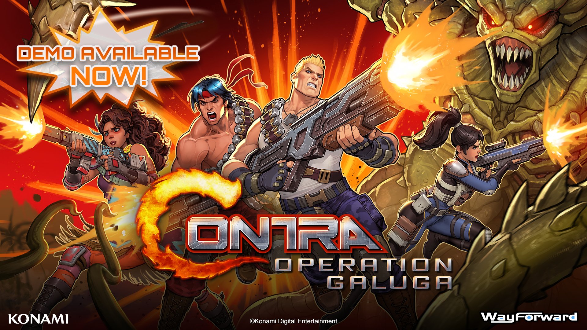 WayForward recueille des avis sur la démo de Contra: Operation Galuga