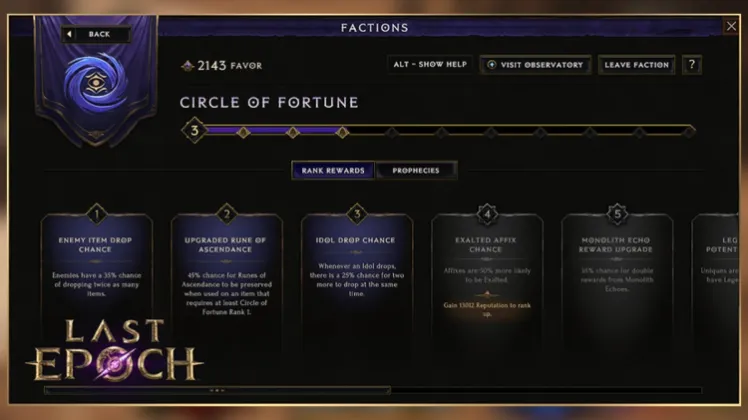 Cercle De Fortune Dernière Époque