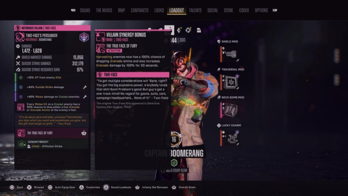 Des grenades à travers des armes et du matériel Suicide Squad tuent la Justice League