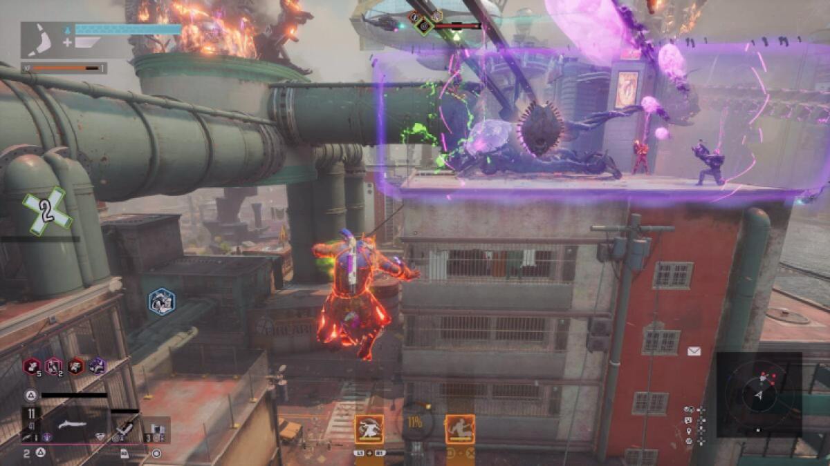 Mêlée pour obtenir des grenades dans Suicide Squad Kill The Justice League