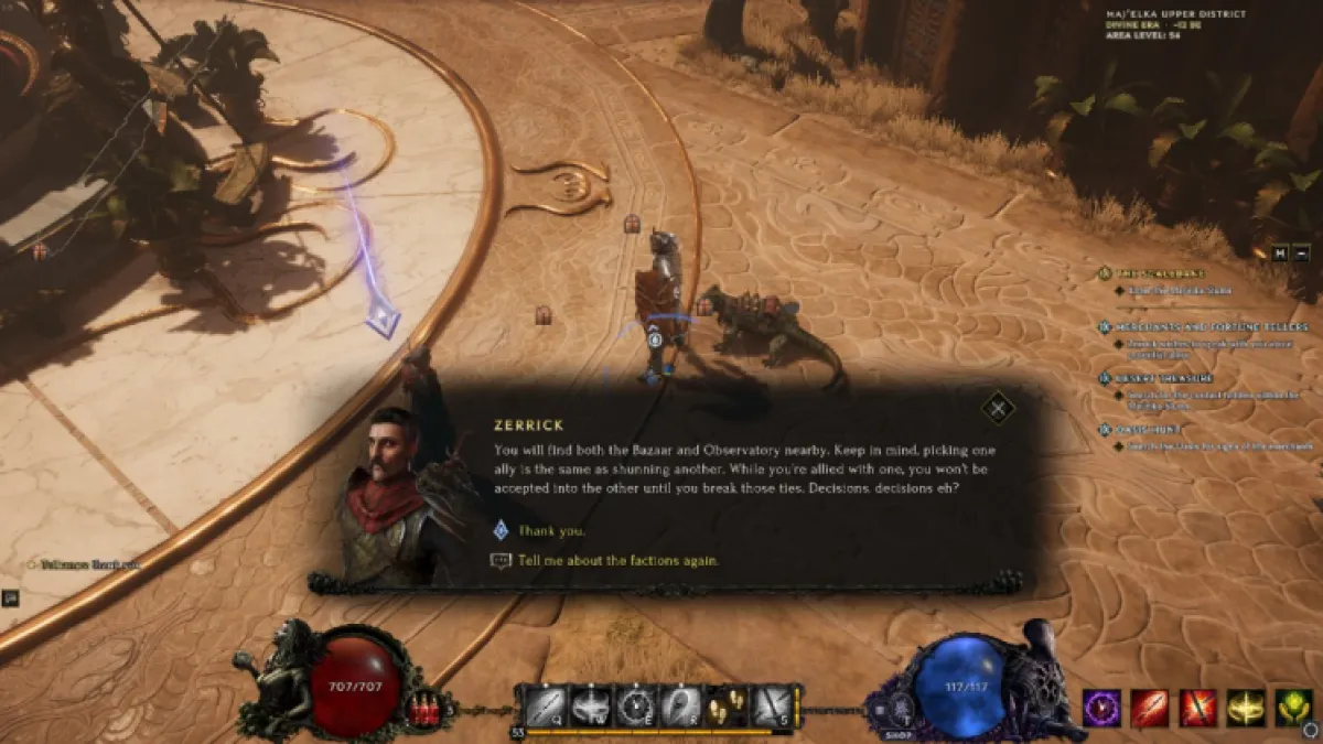 Zerrick Mechants And Fortune Tellers Faction Quest Dernière Époque