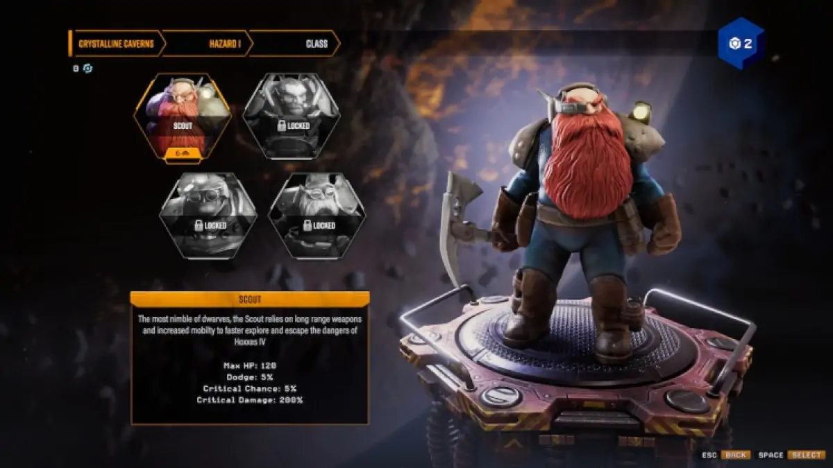 Comment débloquer toutes les classes du classement des joueurs Deep Rock Galactic Survivor