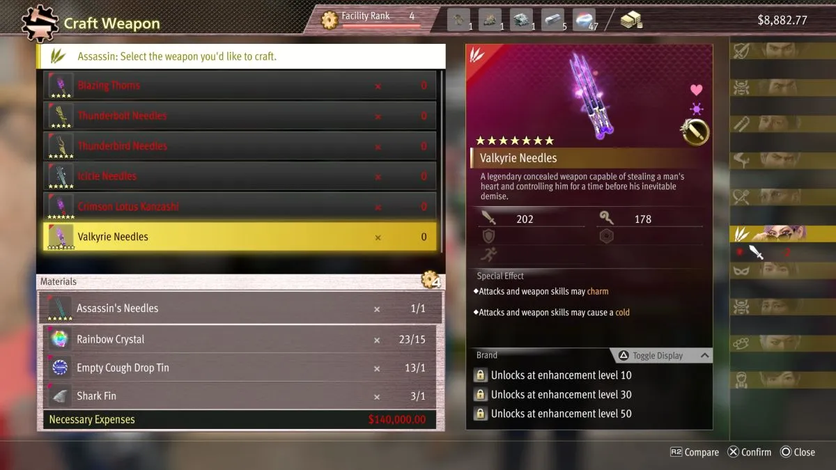 Like A Dragon Infinite Wealth Weapon Valkyrie Needles