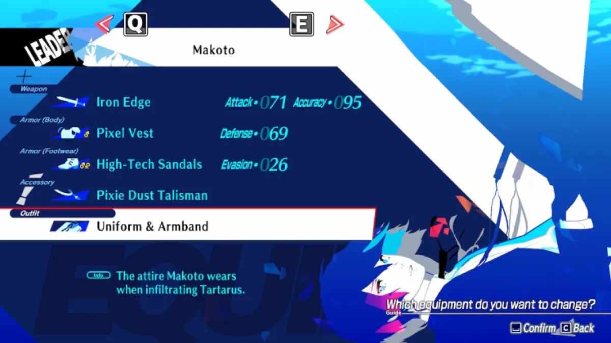 Persona 3 Reload Comment trouver des tenues et changer de vêtements