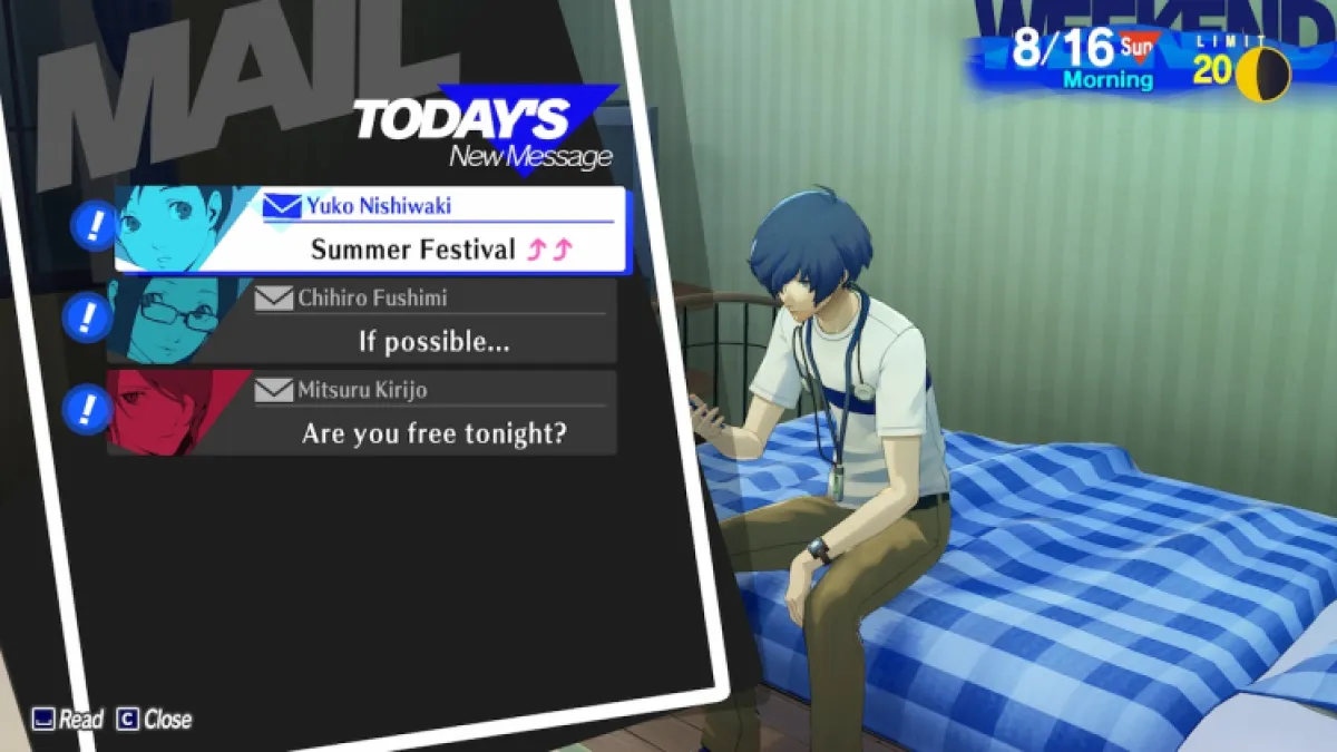 Dates du guide du festival d’été de Persona 3 Reload
