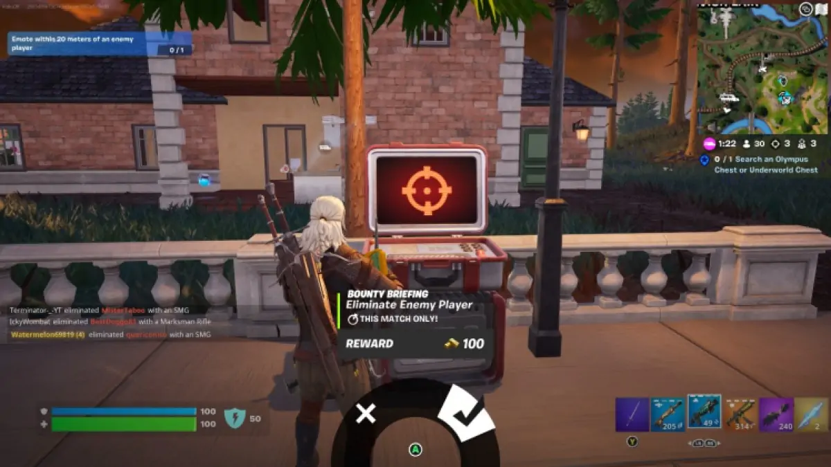 Briefing des primes Fortnite