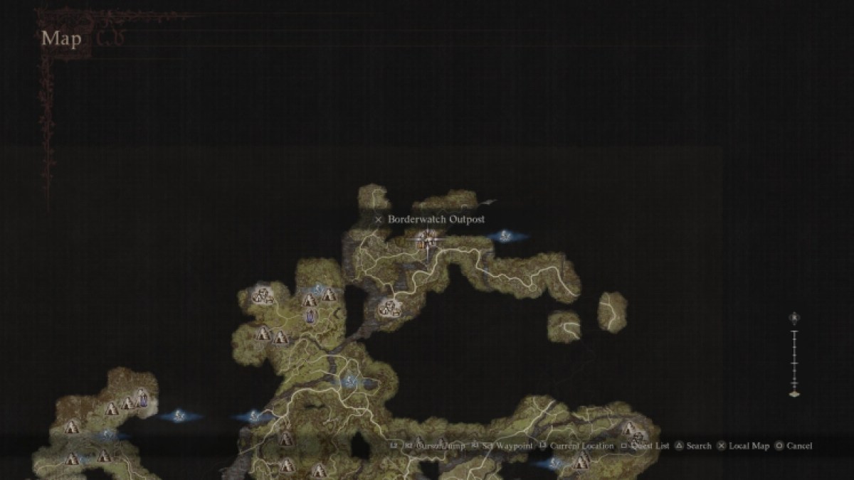 Avant-poste de Borderwatch de Dragon's Dogma 2