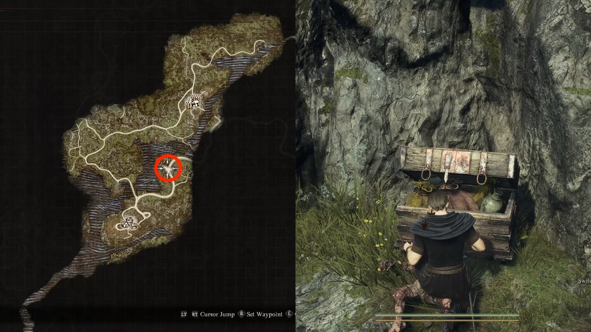 Emplacement du coffre au trésor gobelin dans Dragon's Dogma 2.