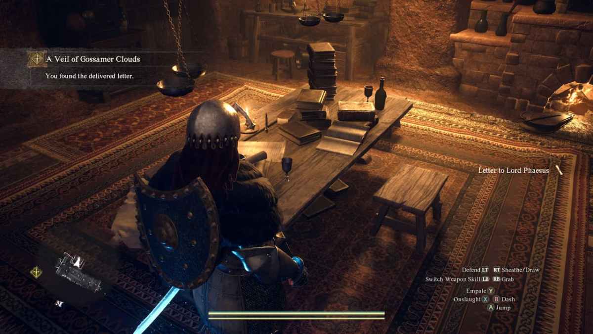 Dragons Dogma 2 Lettre au Seigneur Phaesus