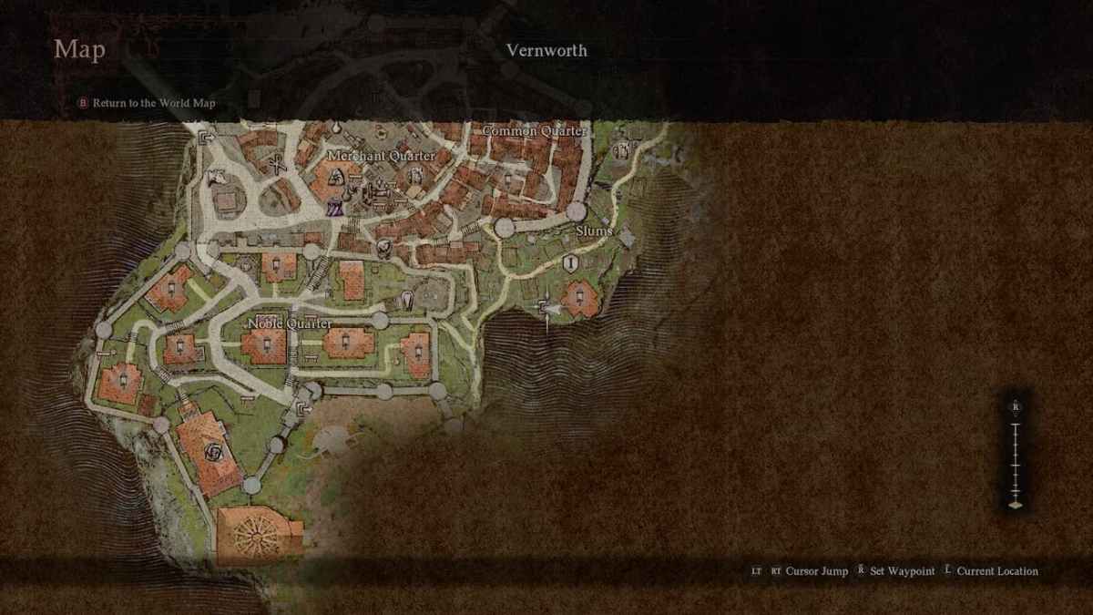 Emplacement de la bibliothèque des bidonvilles de Dragons Dogma 2