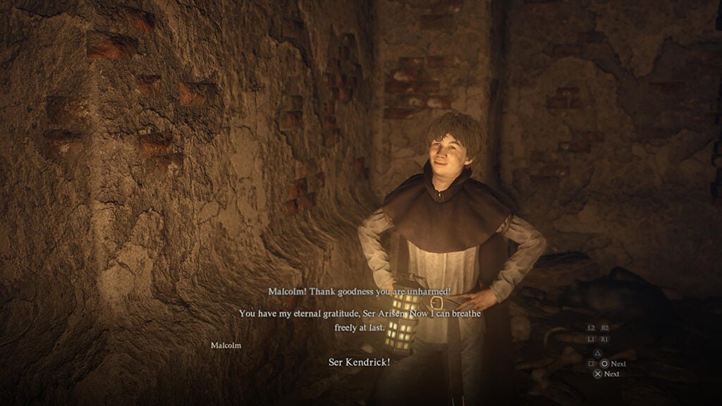Malcolm, tel qu'il apparaît lors de la quête Le Talon de l'Histoire. 