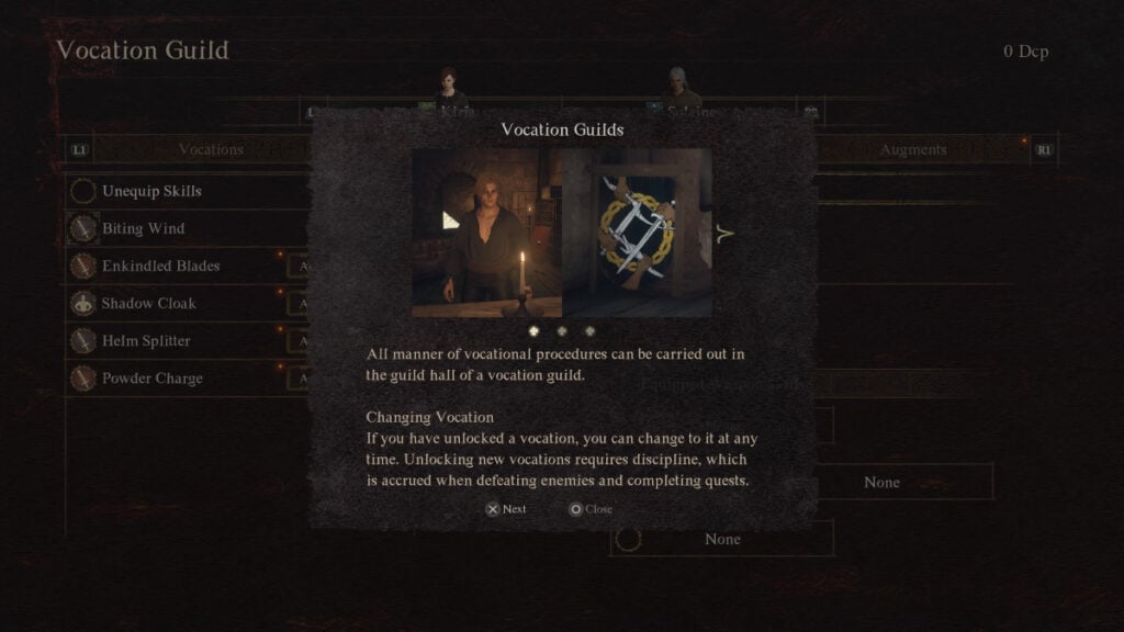 Explication de la guilde des vocations