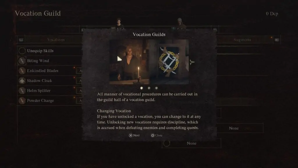 Explication de la guilde des vocations