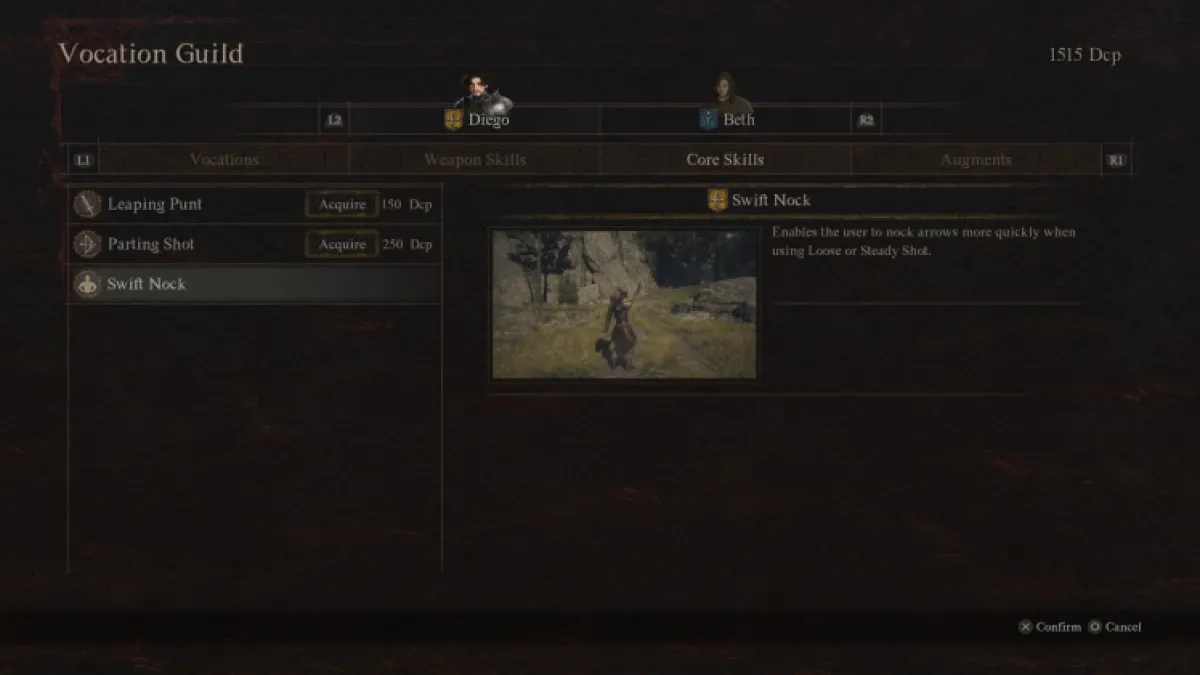 Compétences d'archer de la guilde professionnelle Dragon's Dogma 2