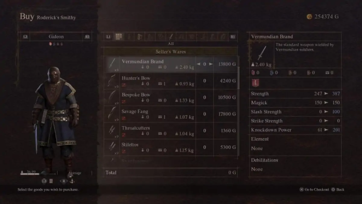 Dragon's Dogma 2 Acheter des armes en début de partie