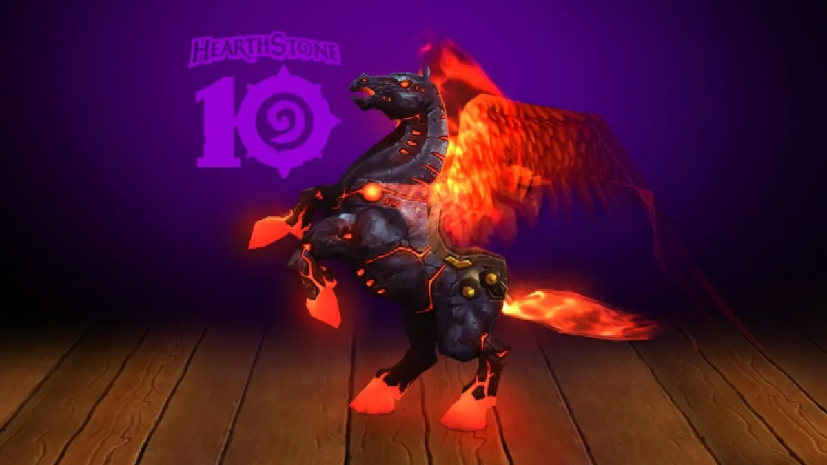 Monture Hearthsteed ardente World Of Warcraft