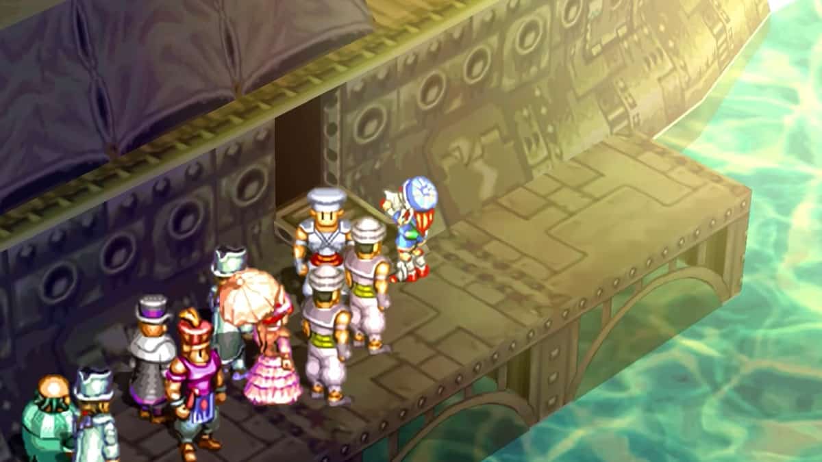 Grandia : La scène de la lettre