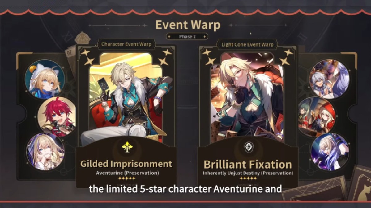 Honkai Star Rail Version 2.1 Bannière Aventurine