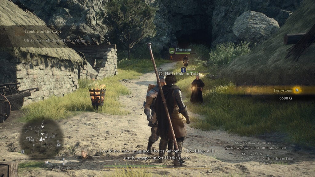 L'Arisen obtient une Ferrystone en récompense de quête dans Dragon's Dogma 2.