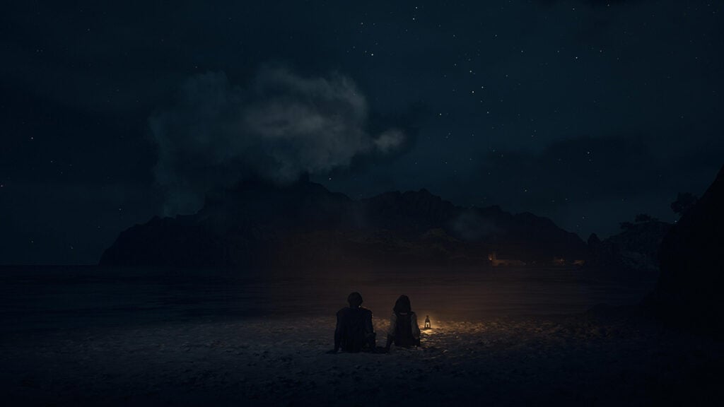La scène romantique d'Ulrika dans Dragon's Dogma 2.