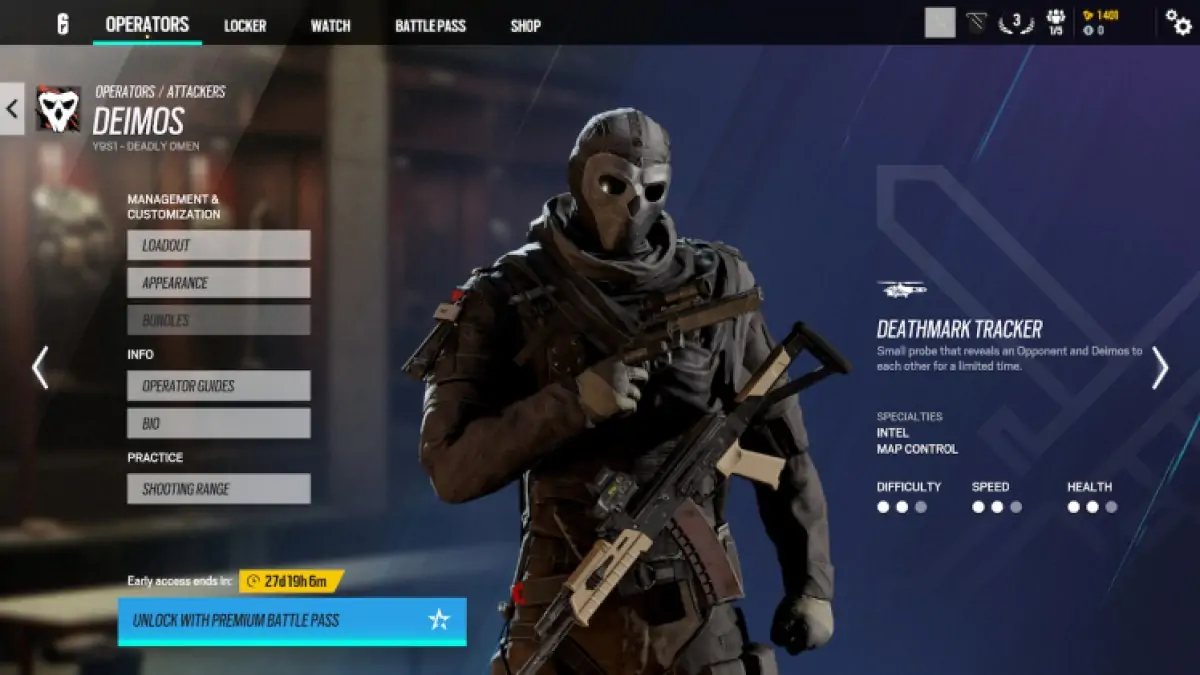 Deimos dans Rainbow Six Siège