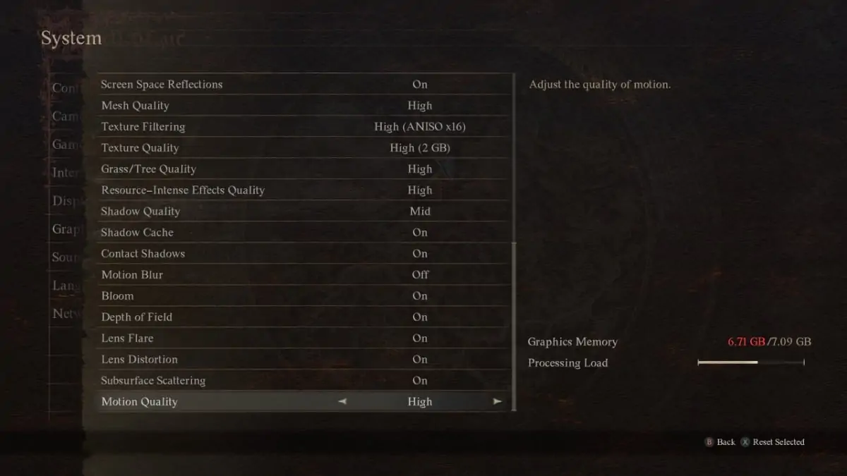 Paramètres graphiques de Dragon's Dogma 2