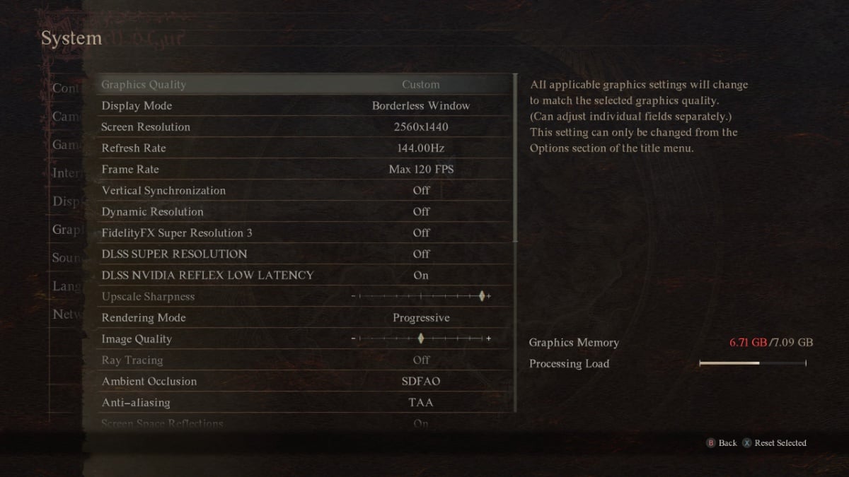 Paramètres graphiques de Dragon's Dogma 2