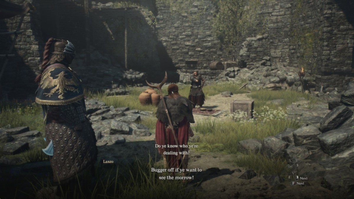 Dragons Dogma 2 Hors du chemin chapardé Comment offrir des conseils à Hugo Lanzo