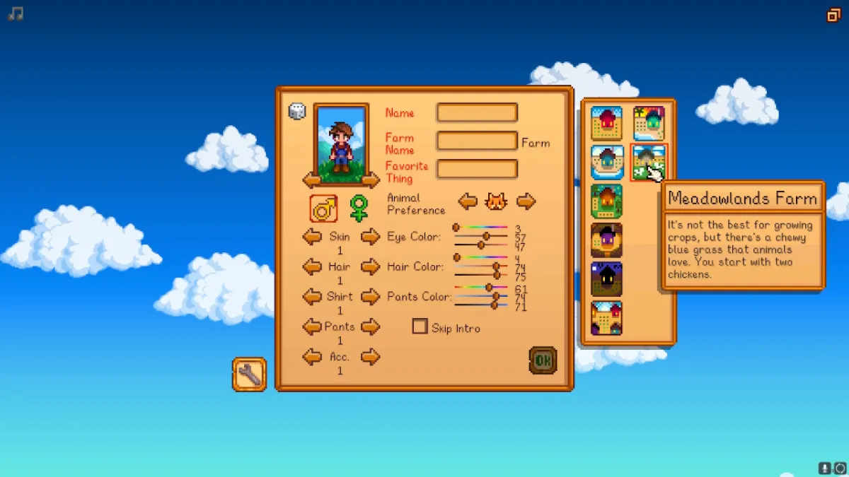Meadowlands Farm est-il bon pour les débutants dans Stardew Valley 1.6 ?  Toutes les fonctionnalités expliquées