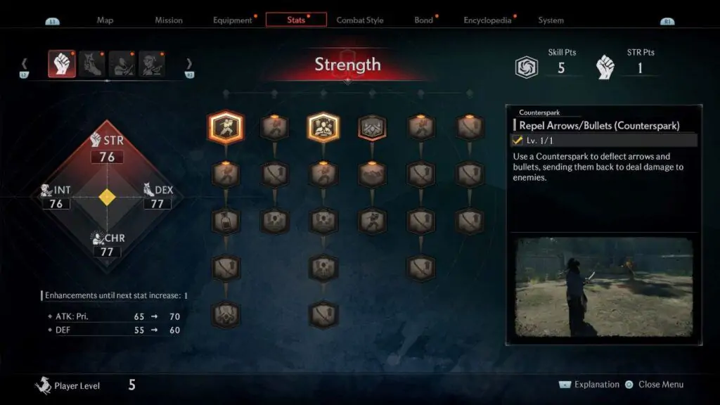 Faites attention à vos arbres de compétences dans Rise of the Ronin
