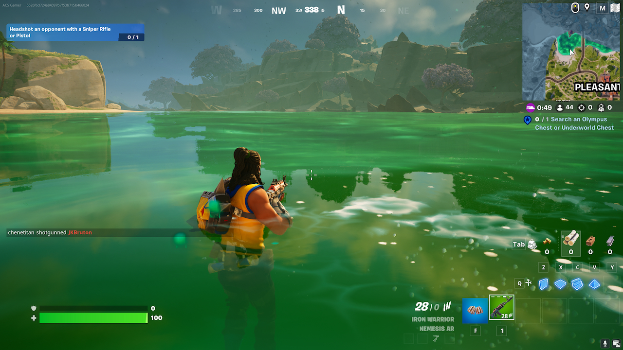 Fortnite : Comment se précipiter tout en étant affecté par Underworld Dash