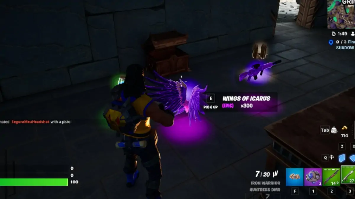Ailes d'Icare Fortnite