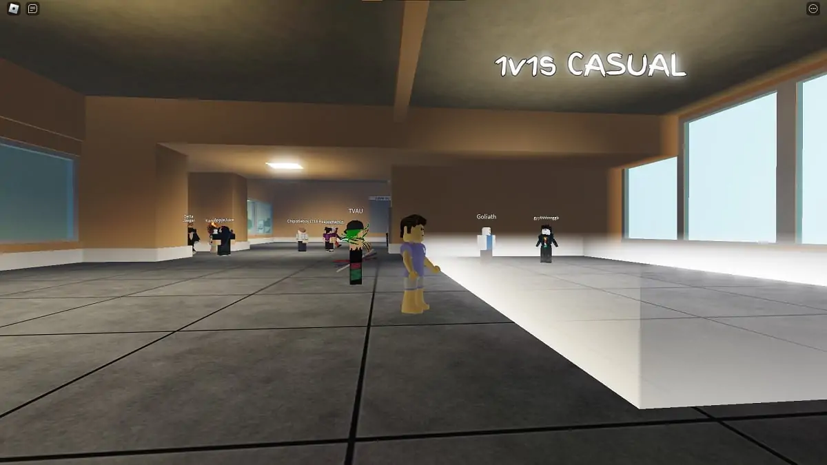 Mode de jeu 1v1 dans les manigances jujutsu