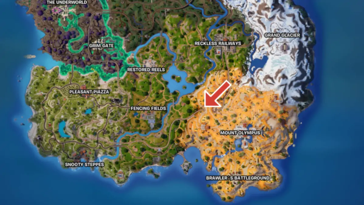 Emplacement du chariot à choux dans Fortnite Avatar